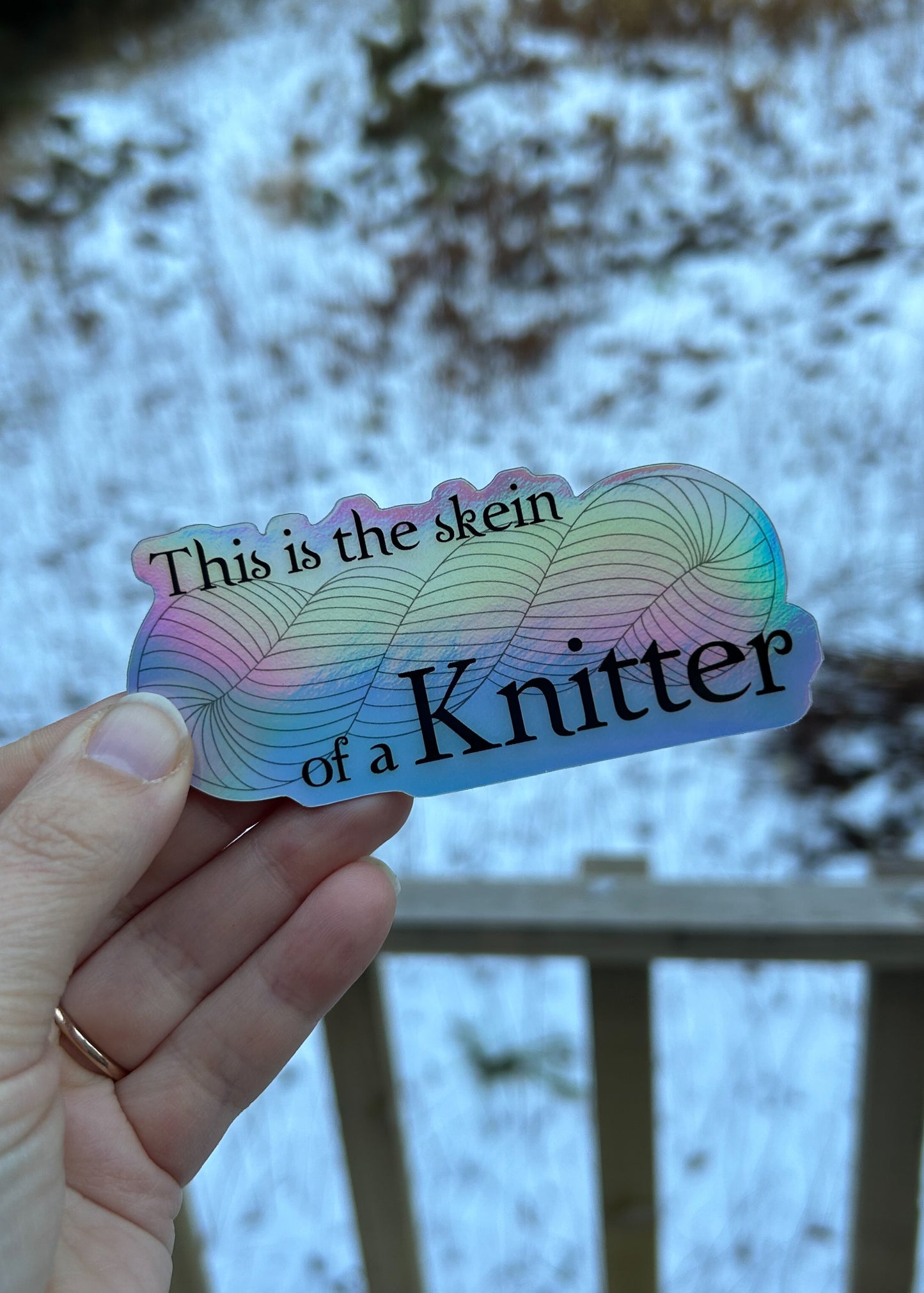 This is the skein of a knitter - sticker